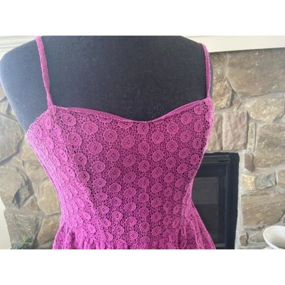 Mossimo Magenta Lace Dress (Sz S) - Picture 2 of 5